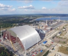 Tchernobyl- Vidéo cinématique de l'enceinte de confinement en forme d'arche 