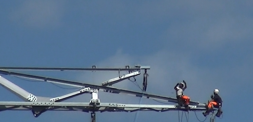 Pose de câble avec drone - Chantier 2Loire Bouygues Construction#4