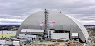 Chernobyl arch has reached resting place